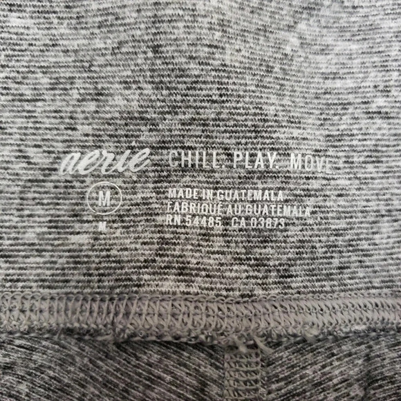 Aerie Leggings Gray Mesh Panel Workout Yoga Pants Activewear - Picture 5 of 8